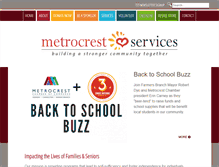 Tablet Screenshot of metrocrestservices.org